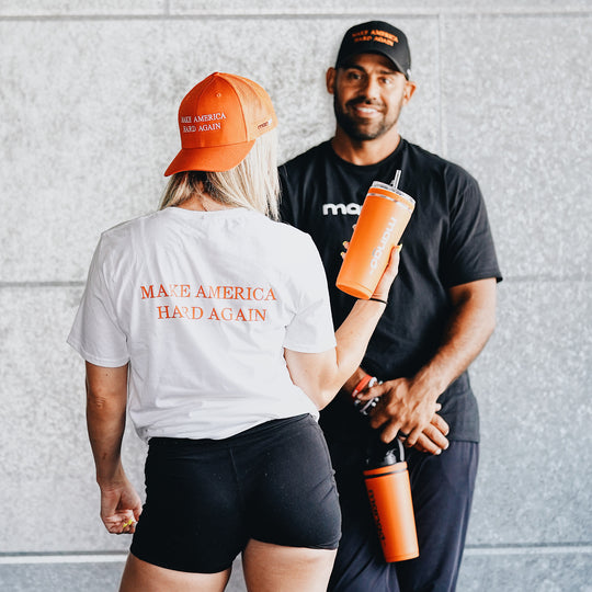 pre workout bottle for gym - orange