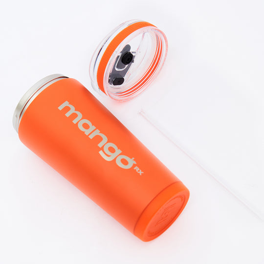 MangoRx - Travel Bottle with Straw - 26oz.